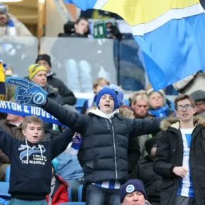 Brighton and Hove Albion FC: Unstoppable Fan Support in Sky Bet Championship Clash vs. Nottingham Forest (07FEB15) Brighton and Hove Albion FC: Unstoppable Fan Support in Sky Bet Championship Clash vs. Nottingham Forest (07FEB15)