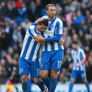 Brighton & Hove Albion: Knockaert and Murray Celebrate Goal vs. Queens Park Rangers (27/12/2016) Brighton & Hove Albion: Knockaert and Murray Celebrate Goal vs. Queens Park Rangers (27/12/2016)