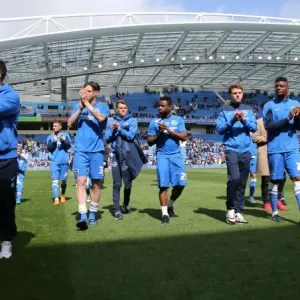 Brighton and Hove Albion Players Receive Lap of Appreciation after Championship Victory over Watford (25APR15) Brighton and Hove Albion Players Receive Lap of Appreciation after Championship Victory over Watford (25APR15)