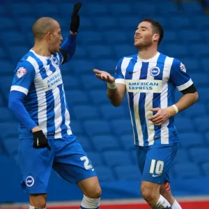 Brighton and Hove Albion: Tomer Hemed and Bobby Zamora Celebrate Goal vs. Bolton Wanderers (13/02/2016) Brighton and Hove Albion: Tomer Hemed and Bobby Zamora Celebrate Goal vs. Bolton Wanderers (13/02/2016)