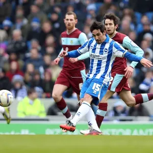 Brighton & Hove Albion vs. Burnley, February 23, 2013: Vicente's Shot at Amex Stadium Brighton & Hove Albion vs. Burnley, February 23, 2013: Vicente's Shot at Amex Stadium