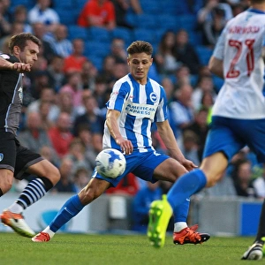 Brighton & Hove Albion vs Colchester United: Rob Hunt in Action during the EFL Cup First Round at American Express Community Stadium (09AUG16)