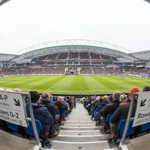 Brighton and Hove Albion vs Derby County: Panoramic View of The Amex Stadium during Sky Bet Championship Match (2016)