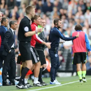 Brighton and Hove Albion vs Fulham: Nathan Jones in Action during the Sky Bet Championship Clash at Craven Cottage (15/08/2015) Brighton and Hove Albion vs Fulham: Nathan Jones in Action during the Sky Bet Championship Clash at Craven Cottage (15/08/2015)