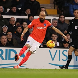 Brighton and Hove Albion vs. Fulham: EFL Sky Bet Championship Clash at Craven Cottage (02JAN17) - Intense Action on the Field
