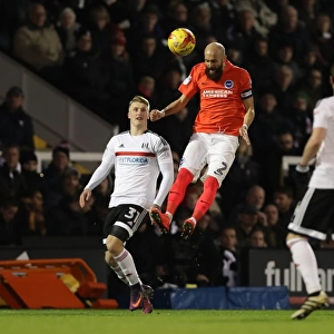 Brighton and Hove Albion vs. Fulham: EFL Sky Bet Championship Clash at Craven Cottage (02JAN17) - Intense Match Action