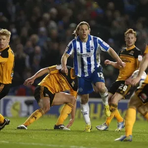 Print of Brighton & Hove Albion vs. Hull City (09-02-2013) Print of Brighton & Hove Albion vs. Hull City (09-02-2013)