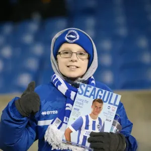 Brighton and Hove Albion vs Ipswich Town: Passionate Fan Moment at American Express Community Stadium (21st January 2015)