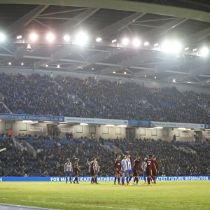 Brighton and Hove Albion vs Ipswich Town: Wide Angle View from American Express Community Stadium, EFL Sky Bet Championship 2017