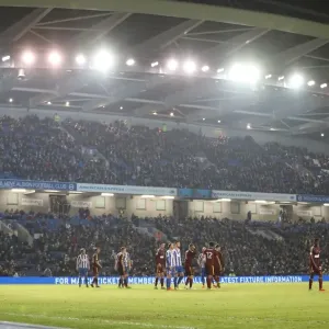 Brighton and Hove Albion vs Ipswich Town: Wide Angle View from American Express Community Stadium, EFL Sky Bet Championship 2017