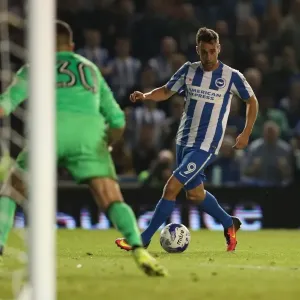 Brighton & Hove Albion vs. Nottingham Forest: Sam Baldock in Action, EFL Sky Bet Championship, August 12, 2016 Brighton & Hove Albion vs. Nottingham Forest: Sam Baldock in Action, EFL Sky Bet Championship, August 12, 2016