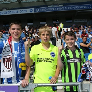 Brighton & Hove Albion vs Sevilla FC: Unwavering Fan Support at the American Express Community Stadium (2015)