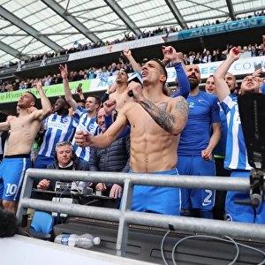 Brighton and Hove Albion vs. Wigan Athletic: A Fierce EFL Sky Bet Championship Clash at the American Express Community Stadium (17APR17)