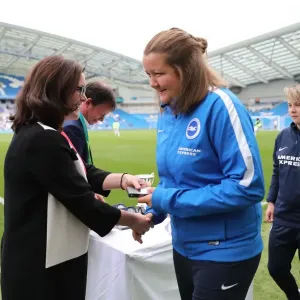 Brighton and Hove Albion Women Celebrate Championship Trophy Ahead of EFL Sky Bet Clash vs. S.S. Lazio (31JUL16) Brighton and Hove Albion Women Celebrate Championship Trophy Ahead of EFL Sky Bet Clash vs. S.S. Lazio (31JUL16)