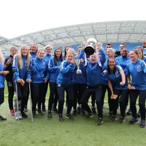 Brighton and Hove Albion Women Trophy Lift 31JUL16 Brighton and Hove Albion Women Trophy Lift 31JUL16