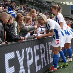 Brighton and Hove Albion Women vs. Arsenal Women: WSL Clash at American Express Community Stadium (29APR19) - Intense Match Action Brighton and Hove Albion Women vs. Arsenal Women: WSL Clash at American Express Community Stadium (29APR19) - Intense Match Action