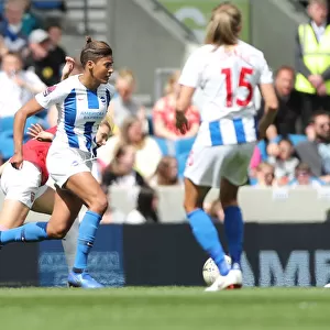 Brighton and Hove Albion Women vs. Arsenal Women: WSL Clash at American Express Community Stadium (29APR19) - Intense Match Action