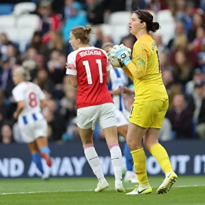 Brighton and Hove Albion Women vs. Arsenal Women: WSL Clash at American Express Community Stadium (29APR19) - Intense Match Action