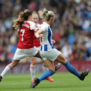 Brighton and Hove Albion Women vs. Arsenal Women: WSL Clash at American Express Community Stadium (29APR19) - Intense Action from the Women's Super League Match