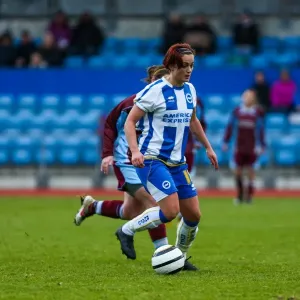 Brighton & Hove Albion Women's Football: Chesham Match, 2013-14 Season - Brighton And Hove Albion's Women's Team in Action against Chesham during the 2013-14 Season Brighton & Hove Albion Women's Football: Chesham Match, 2013-14 Season - Brighton And Hove Albion's Women's Team in Action against Chesham during the 2013-14 Season