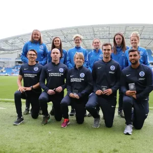 Brighton and Hove Albion Women's Team Celebrates Trophy Victory Ahead of EFL Sky Bet Championship Match vs. SS Lazio (31JUL16) Brighton and Hove Albion Women's Team Celebrates Trophy Victory Ahead of EFL Sky Bet Championship Match vs. SS Lazio (31JUL16)
