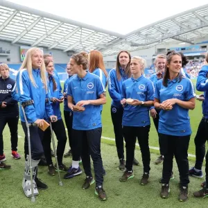 Brighton and Hove Albion Women's Team Celebrates Trophy Victory over SS Lazio in Pre-Season Match (31st July 2016) Brighton and Hove Albion Women's Team Celebrates Trophy Victory over SS Lazio in Pre-Season Match (31st July 2016)