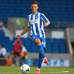 Brighton & Hove Albion's Ben White in Action during EFL Cup Clash against Colchester United (August 2016)