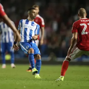 Brighton & Hove Albion's Beram Kayal in Action Against Nottingham Forest, EFL Sky Bet Championship 2016 Brighton & Hove Albion's Beram Kayal in Action Against Nottingham Forest, EFL Sky Bet Championship 2016