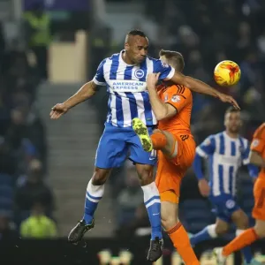 Brighton and Hove Albion's Chris O'Grady in Action Against Ipswich Town, Sky Bet Championship 2015