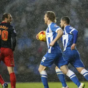 Brighton & Hove Albion's Craig Mackail-Smith Chases Back After Jake Forster-Caskey Scores Against Reading Brighton & Hove Albion's Craig Mackail-Smith Chases Back After Jake Forster-Caskey Scores Against Reading