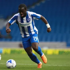 Brighton & Hove Albion's Elvis Manu in Action against Colchester United during the EFL Cup First Round, 9th August 2016 Brighton & Hove Albion's Elvis Manu in Action against Colchester United during the EFL Cup First Round, 9th August 2016