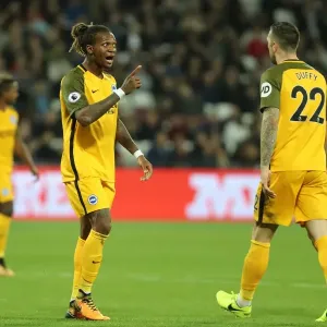 Brighton & Hove Albion's Gaetan Bong in Action Against West Ham United (Premier League, 20Oct17) Brighton & Hove Albion's Gaetan Bong in Action Against West Ham United (Premier League, 20Oct17)