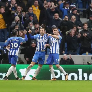 Brighton & Hove Albion's Glenn Murray Scores the New Year's Day Goal Against Bournemouth (01JAN18) Brighton & Hove Albion's Glenn Murray Scores the New Year's Day Goal Against Bournemouth (01JAN18)