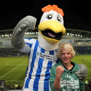 Brighton & Hove Albion's Gully: Warmly Welcoming His Adoring Fans Brighton & Hove Albion's Gully: Warmly Welcoming His Adoring Fans