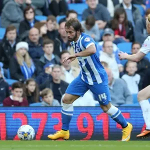 Brighton & Hove Albion's Inigo Calderon at American Express Community Stadium during SkyBet Championship Match vs Rotherham United (25th October 2014) Brighton & Hove Albion's Inigo Calderon at American Express Community Stadium during SkyBet Championship Match vs Rotherham United (25th October 2014)