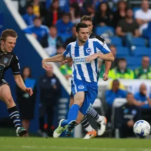 Brighton & Hove Albion's Jamie Murphy in Action against Colchester United during the EFL Cup First Round, 2016 Brighton & Hove Albion's Jamie Murphy in Action against Colchester United during the EFL Cup First Round, 2016