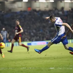 Brighton & Hove Albion's Jamie Murphy Takes Shot Against Ipswich Town in EFL Sky Bet Championship (14FEB17)