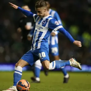Brighton and Hove Albion's Joe Bennett in Action against Arsenal in FA Cup Clash at American Express Community Stadium (January 2015) Brighton and Hove Albion's Joe Bennett in Action against Arsenal in FA Cup Clash at American Express Community Stadium (January 2015)