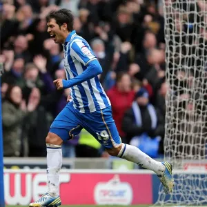 Brighton & Hove Albion's Leonardo Ulloa Scores His Second Goal, Making It 3-0 Against Crystal Palace (March 17, 2013) Brighton & Hove Albion's Leonardo Ulloa Scores His Second Goal, Making It 3-0 Against Crystal Palace (March 17, 2013)