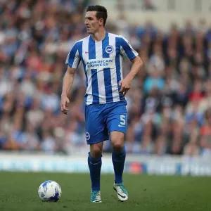 Brighton & Hove Albion's Lewis Dunk in Action Against Bristol City - EFL Sky Bet Championship, 29th April 2017