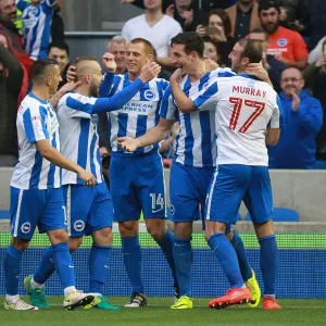 Brighton & Hove Albion's Lewis Dunk Scores the Winner Against Norwich City in EFL Sky Bet Championship (29OCT16) Brighton & Hove Albion's Lewis Dunk Scores the Winner Against Norwich City in EFL Sky Bet Championship (29OCT16)