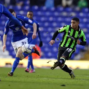 Brighton & Hove Albion's Liam Bridcutt Shoots Against Blackburn in Npower Championship Match (12-12-2012)