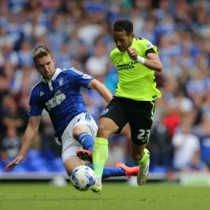 Brighton and Hove Albion's Liam Rosenior in Action Against Ipswich Town, Sky Bet Championship 2015