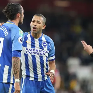 Brighton and Hove Albion's Liam Rosenior and Ezequiel Schelotto in Action against AFC Bournemouth in the EFL Cup, 19th September 2017 Brighton and Hove Albion's Liam Rosenior and Ezequiel Schelotto in Action against AFC Bournemouth in the EFL Cup, 19th September 2017