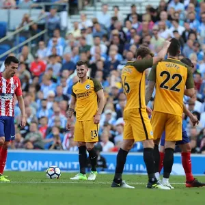 Brighton & Hove Albion's Pascal Gross Readies Free-Kick vs Atletico Madrid (06AUG17) Brighton & Hove Albion's Pascal Gross Readies Free-Kick vs Atletico Madrid (06AUG17)