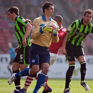 Brighton & Hove Albion's Peter Brezovan Faces Nottingham Forest in Championship Clash (24-03-2012) Brighton & Hove Albion's Peter Brezovan Faces Nottingham Forest in Championship Clash (24-03-2012)