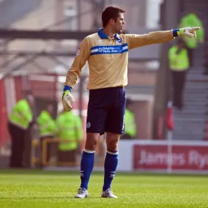Brighton & Hove Albion's Peter Brezovan Faces Off Against Nottingham Forest in Championship Clash (Mar 2012) Brighton & Hove Albion's Peter Brezovan Faces Off Against Nottingham Forest in Championship Clash (Mar 2012)