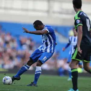 Brighton & Hove Albion's Sam Baldock Aims for the Net against Middlesbrough (18OCT14) Brighton & Hove Albion's Sam Baldock Aims for the Net against Middlesbrough (18OCT14)