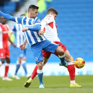Brighton & Hove Albion's Sam Baldock Goes Head-to-Head with Birmingham City in Intense Championship Face-Off (21FEB15) Brighton & Hove Albion's Sam Baldock Goes Head-to-Head with Birmingham City in Intense Championship Face-Off (21FEB15)