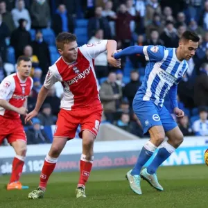Brighton & Hove Albion's Sam Baldock Scores Against Birmingham City - Sky Bet Championship 2015 Brighton & Hove Albion's Sam Baldock Scores Against Birmingham City - Sky Bet Championship 2015
